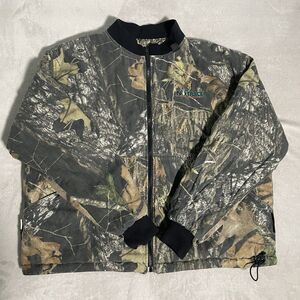 Vintage Mens Browning Mossy Oak Camo Jacket Thermore No Trace Reversible Size XL